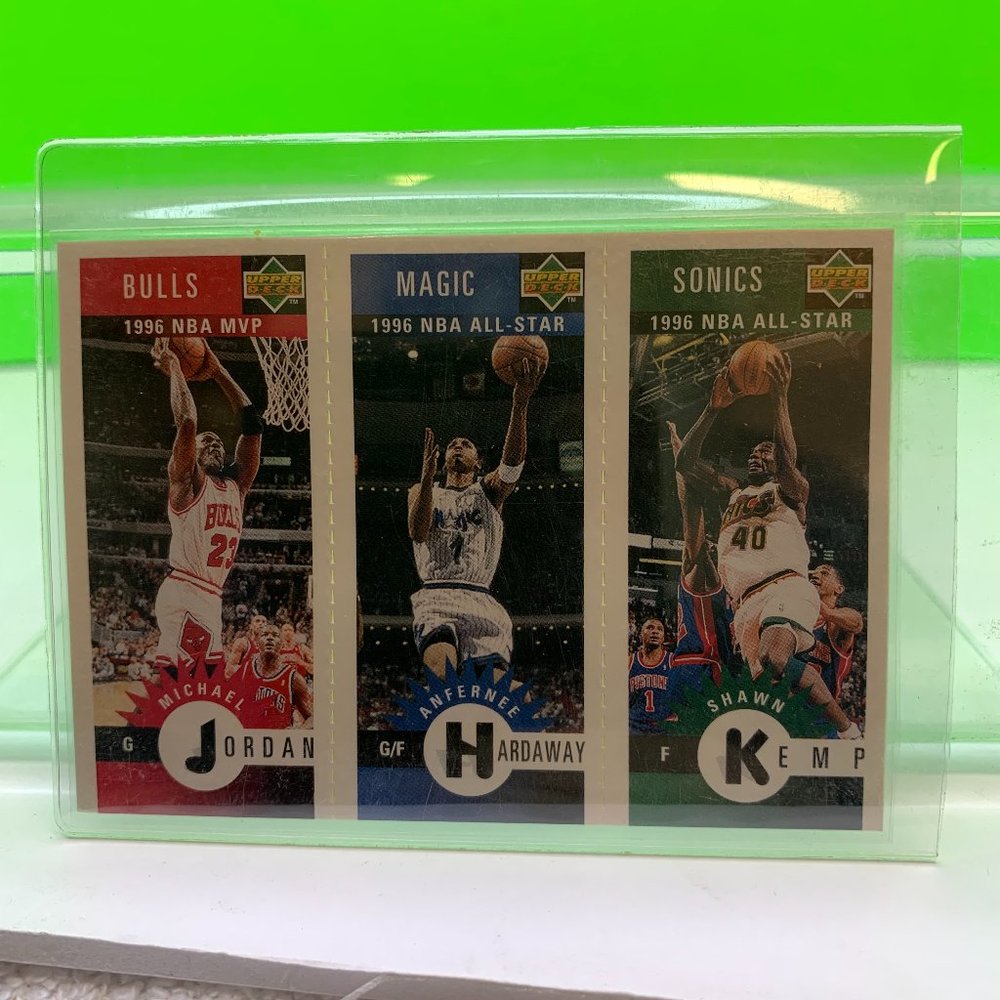 1996-97 Upper Deck Collectors Choice Michael Jordan/Hardaway/Kemp.